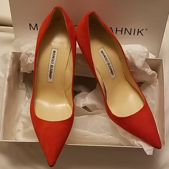 Monolo Blahnik Suede BB Heels - Picture 3 of 6